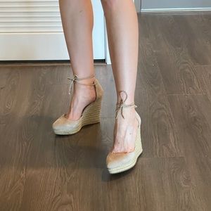 SOLD Gorgeous Suede Wedge Shoes